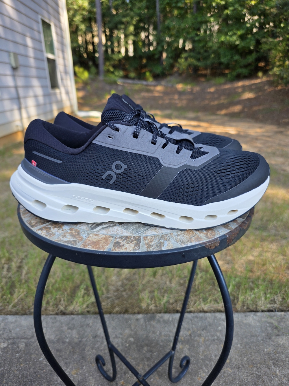 On Cloudrunner 3 3MG10071430 Black/Ivory Running Shoes Sneakers Men Size 12